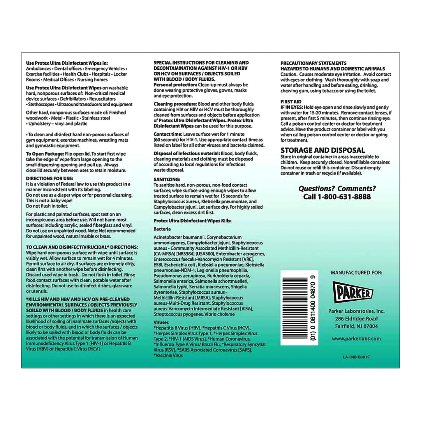 Protex™ Ultra Surface Disinfectant Cleaner Premoistened Broad Spectrum Manual Pull Wipe 75 Count Canister Lemon Scent NonSterile (1060017_CN)