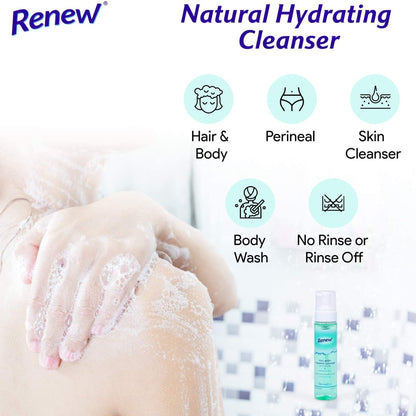 Renew™ Rinse-Free Body Wash Foaming 8 oz. Pump Bottle Citrus Scent (776333_CS)