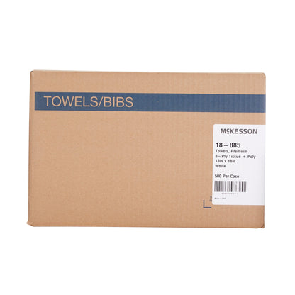 McKesson Procedure Towel 13 W X 18 L Inch White NonSterile (164755_CS)
