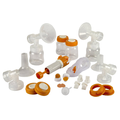 Hygeia Deluxe Breast Pump Personal Accessory Kit For Medela Lactina, EnJoye, EnDeare Breast Pumps (1139007_BX)
