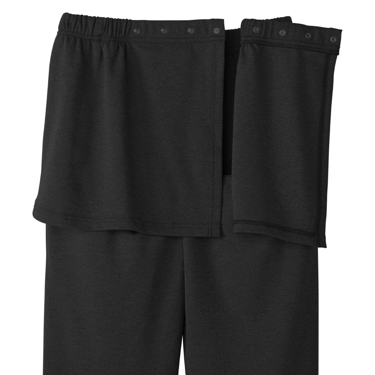 Silverts® Adaptive Pants Back Overlap 3X-Large Black Female (1219553_EA)