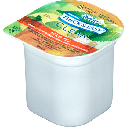 Thick & Easy® Thickened Beverage 4 oz. Portion Cup Iced Tea Flavor Liquid IDDSI Level 3 Moderately Thick/Liquidized (690740_CS)