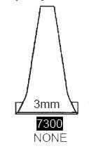 Ortec® Ear Speculum Tip Round Tip Plastic 3 mm Disposable (365135_PK)