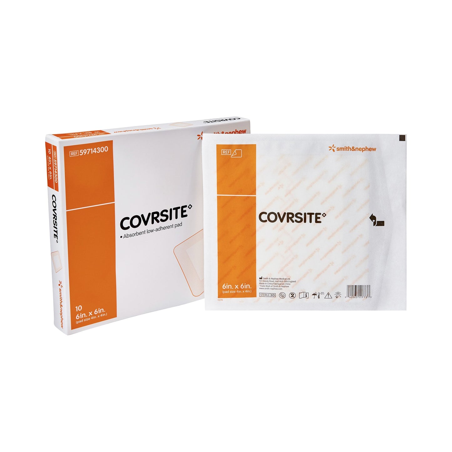 Covrsite Composite Dressing 6 X 6 Inch Square NonSterile Film Backing (350591_CS)