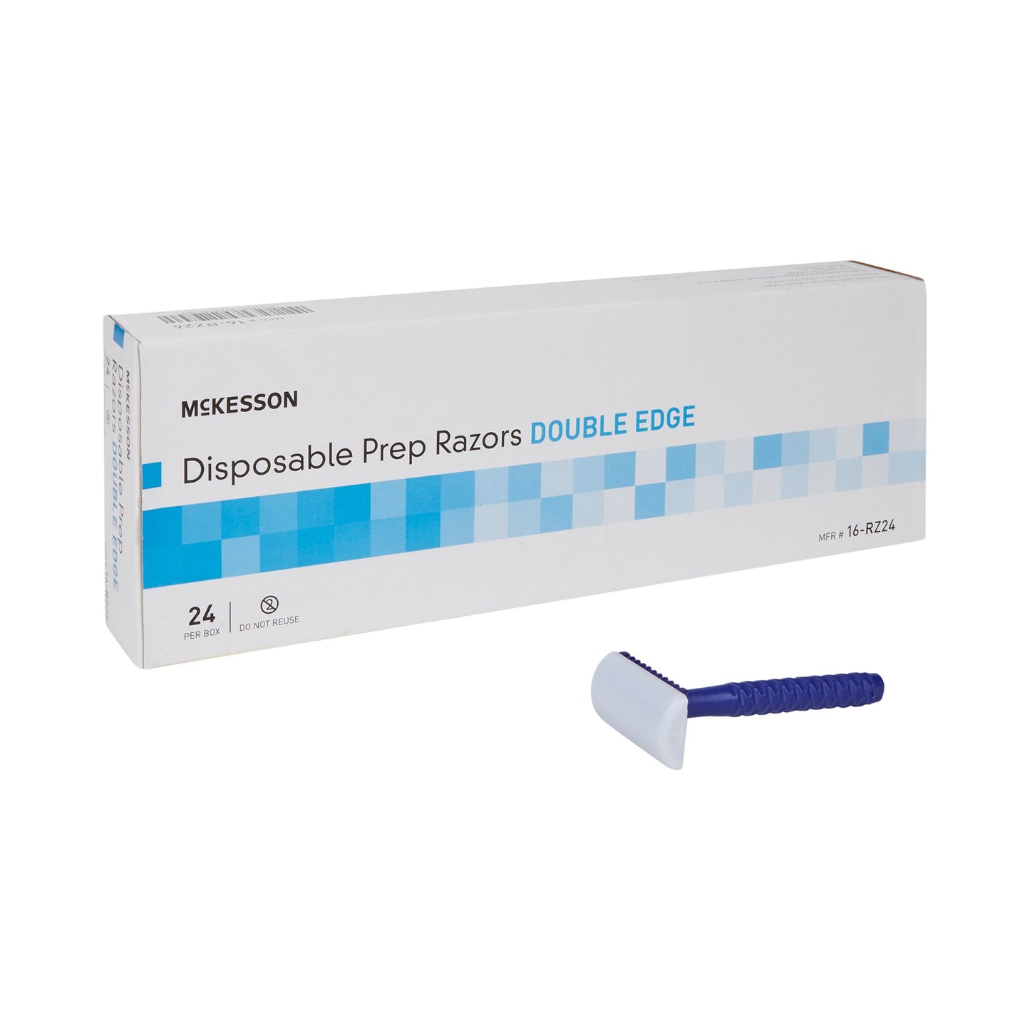 McKesson Surgical Prep Razor Double Edge Single Blade NonSterile Disposable (474851_CS)