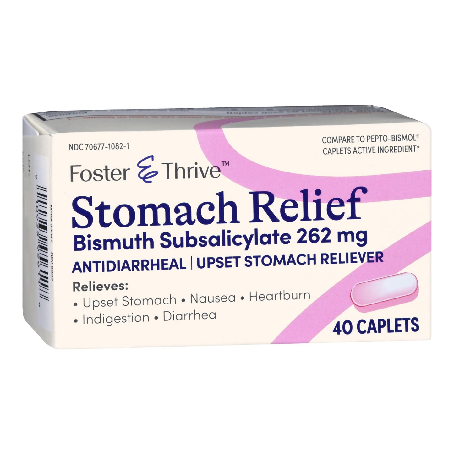 Foster & Thrive™ Anti-Diarrheal 262 mg Strength Caplet 40 per Bottle (1235108_BT)