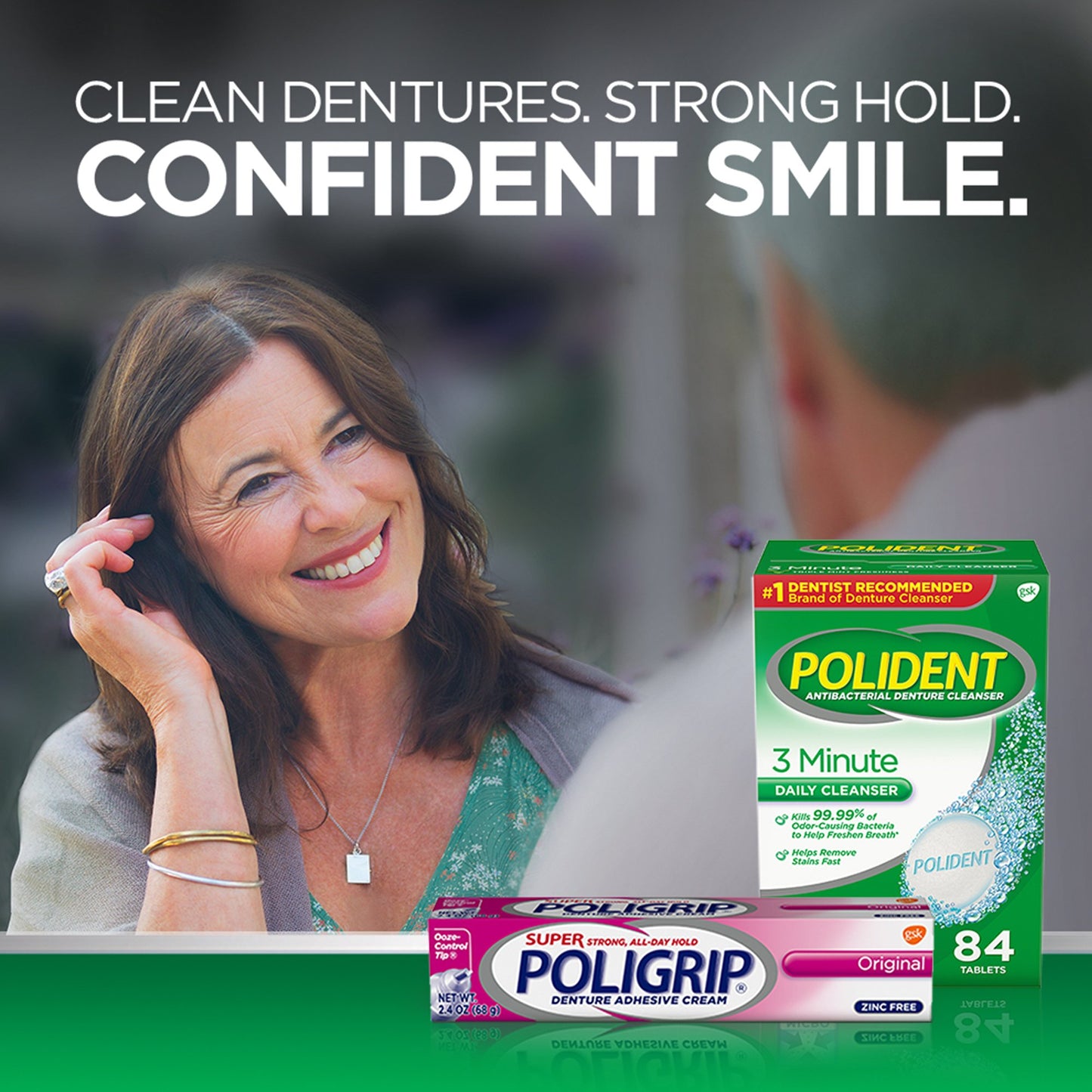 Super Poligrip® Original Denture Adhesive Cream 2.4 oz. (341486_EA)