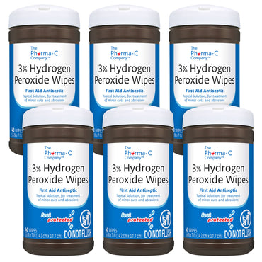 The Pharma-C Company® Antiseptic Skin Wipe Hydrogen Peroxide Towelette Canister (850602_PK)