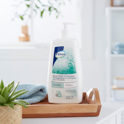 TENA® ProSkin™ Shampoo and Body Wash 33.8 oz. Pump Bottle Unscented (931619_CS)