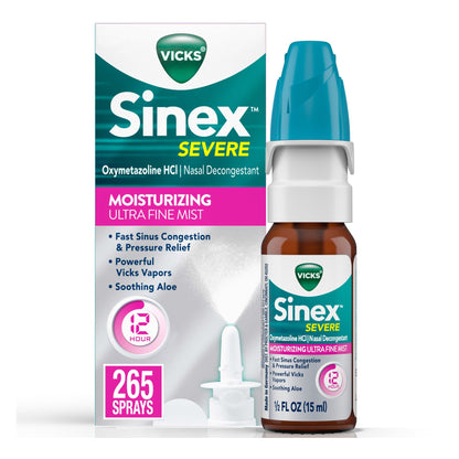 Vicks® Sinex™ Severe Ultra Fine Nasal Decongestant 0.05% Nasal Spray 0.5 oz. (1229267_EA)