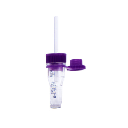 Safe-T-Fill® Capillary Blood Collection Tube K2 EDTA Additive 125 µL Pierceable Attached Cap Plastic Tube (333707_EA)