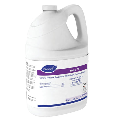 Diversey™ Oxivir® Tb Surface Disinfectant Cleaner Peroxide Based Manual Pour Liquid 1 gal. Jug Cherry Almond Scent NonSterile (1112821_CT)