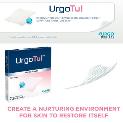 UrgoTul™ Impregnated Contact Layer Dressing 4 X 5 Inch Sterile (812489_BX)