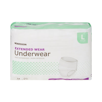 McKesson Unisex Adult Absorbent Underwear Pull On with Tear Away Seams Large Disposable Heavy Absorbency (1123839_CS)