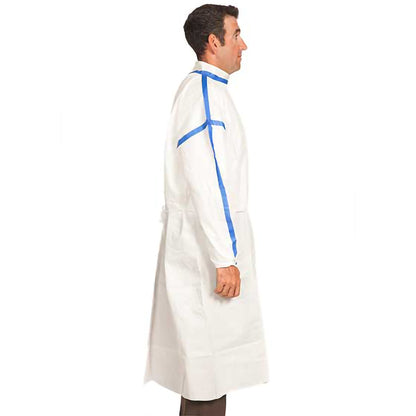 TrueCare Biomedix Chemotherapy Procedure Gown 3X-Large White Sterile ASTM F739-12 Disposable (1136409_CT)