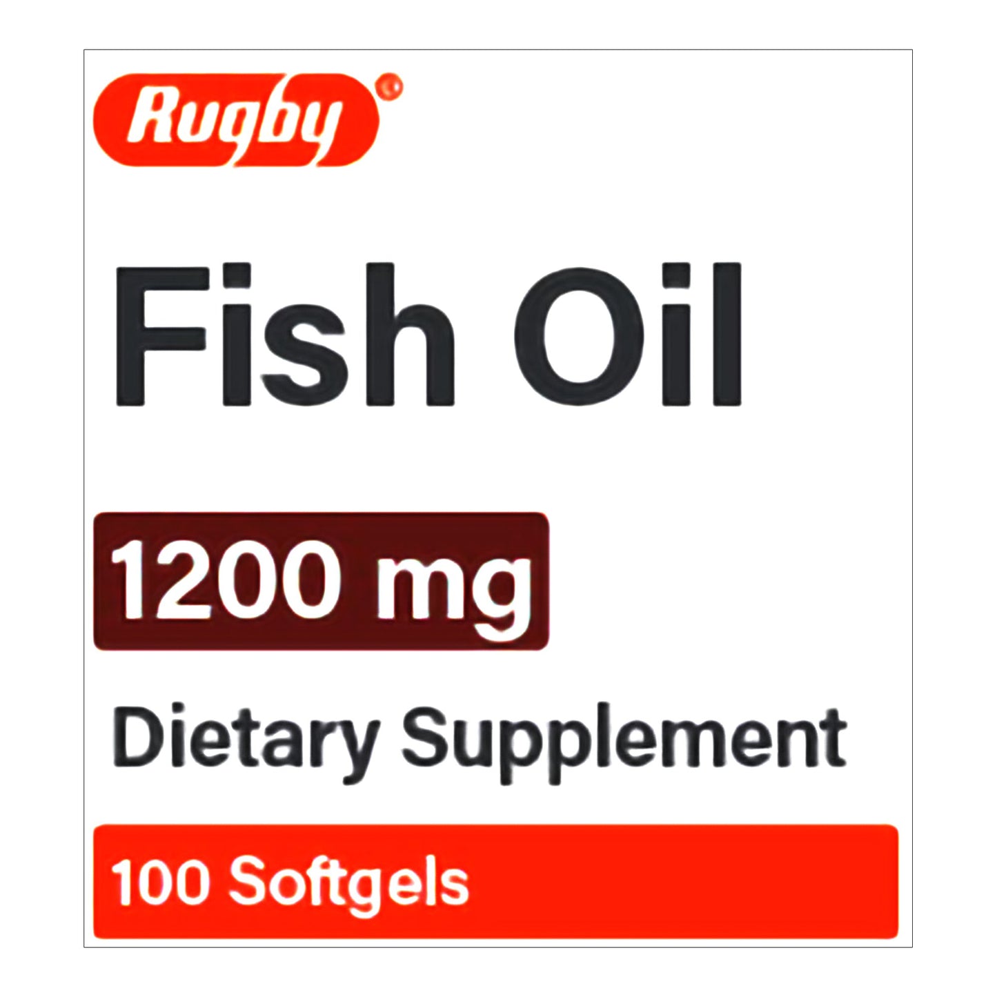 Major Pharmaceuticals Omega 3 Supplement Fish Oil 1,200 mg Strength Softgel 100 per Bottle (1167792_BT)