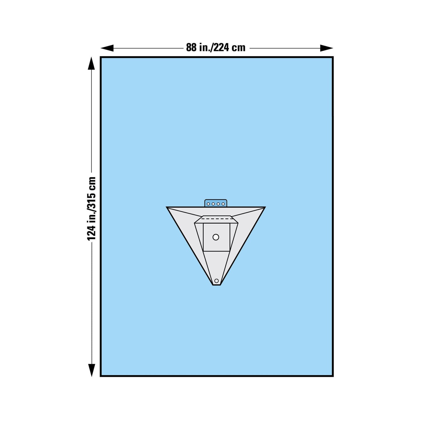 O&M Halyard Inc Orthopedic Drape Knee Arthroscopy Drape 90 W X 124 L Inch Sterile (277348_CS)