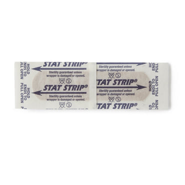 American® White Cross Stat Strip® Adhesive Strip 3/4 X 3 Inch Fabric Rectangle Tan Sterile (197057_BX)
