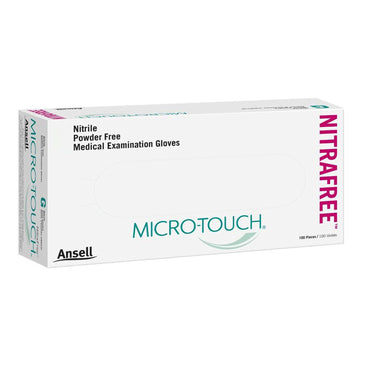 Micro-Touch® NitraFree™ Exam Glove X-Small NonSterile Nitrile Standard Cuff Length Textured Fingertips Pink Chemo Tested (697230_CS)