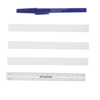 McKesson Skin Marker with Ruler and Labels Prep-Resistant Gentian Violet Ink Sterile Full Size Regular Tip (661789_EA)