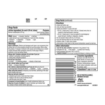 Pepto Bismol® Anti-Diarrheal 262 mg Strength Liquid 16 oz. (260851_EA)