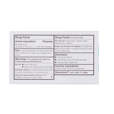 McKesson Antiseptic Skin Towelette Individual Packet Unscented 100 Count (865276_EA)