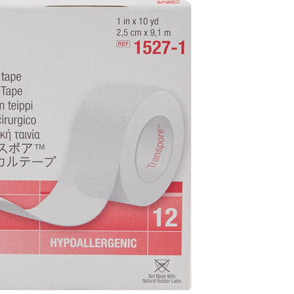 3M™ Transpore™ Medical Tape Transparent 1 Inch X 10 Yard Plastic NonSterile (5762_BX)