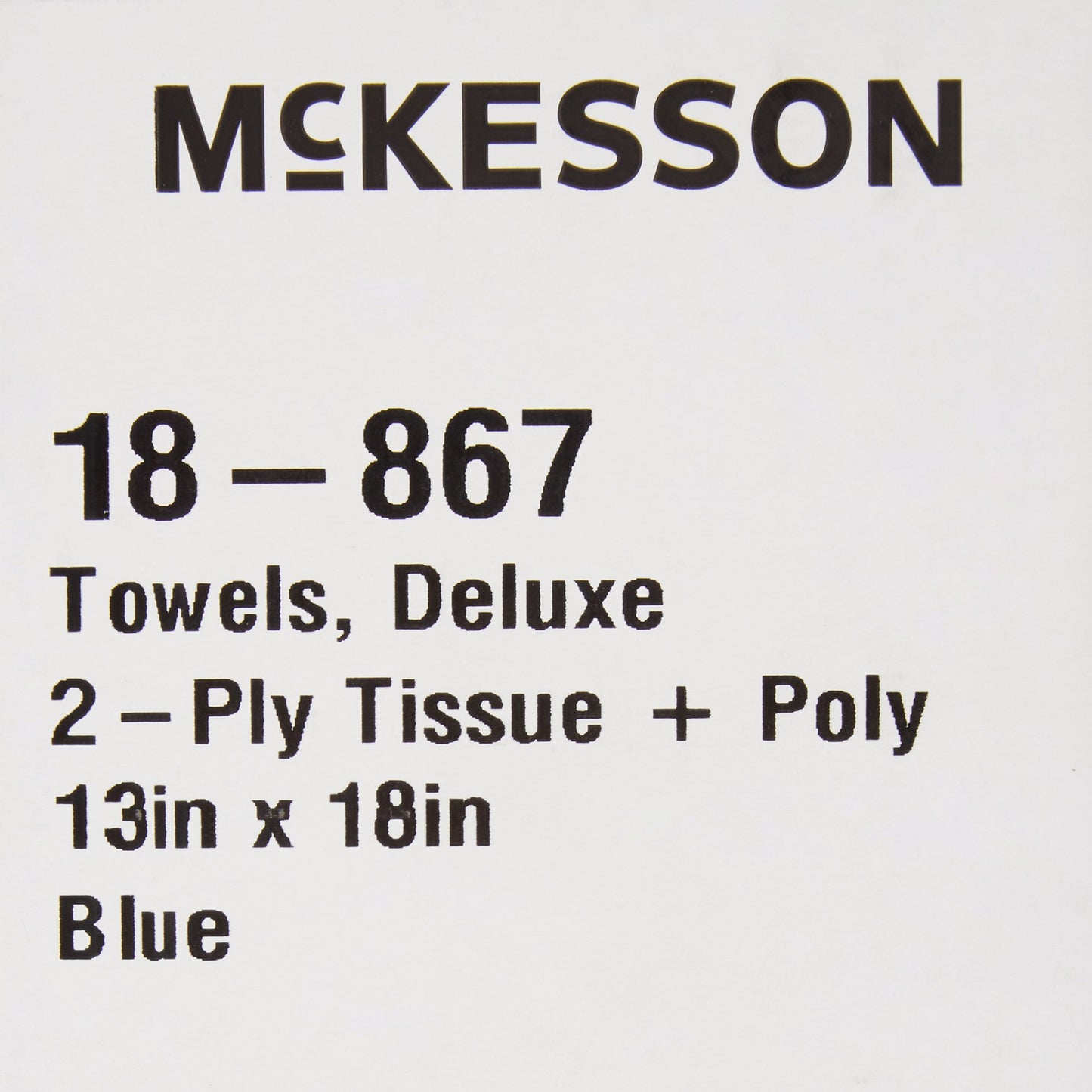 McKesson Procedure Towel 13 W X 18 L Inch Blue NonSterile (164752_CS)