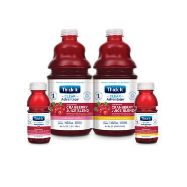 Thick-It® Clear Advantage® Thickened Beverage 8 oz. Bottle Cranberry Flavor Liquid IDDSI Level 3 Moderately Thick/Liquidized (803172_EA)
