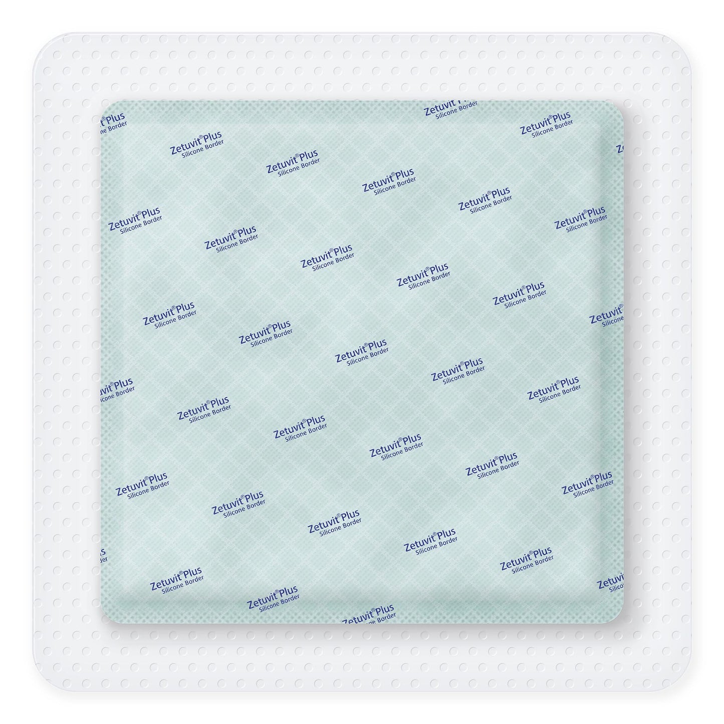Zetuvit® Plus Silicone Border Super Absorbent Dressing Silicone Adhesive 8 X 8 Inch Square (1242913_BX)