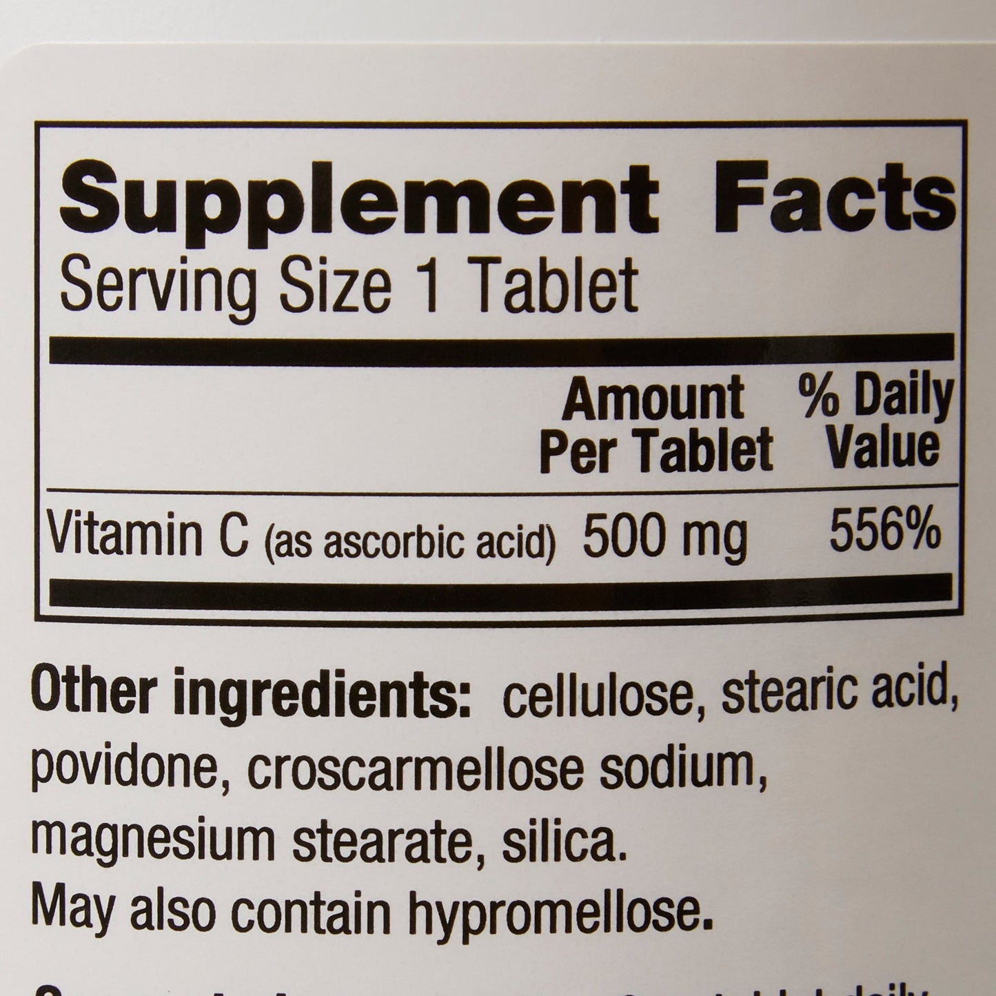 Geri-Care® Vitamin C Supplement Ascorbic Acid 500 mg Strength Tablet 1,000 per Bottle (633787_BT)