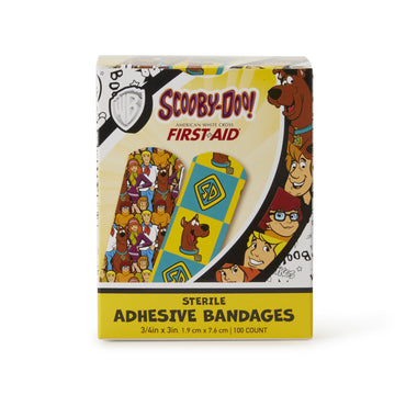 American® White Cross Stat Strip® Adhesive Strip 3/4 X 3 Inch Plastic Rectangle Kid Design (Scooby Doo) Sterile (720310_CS)