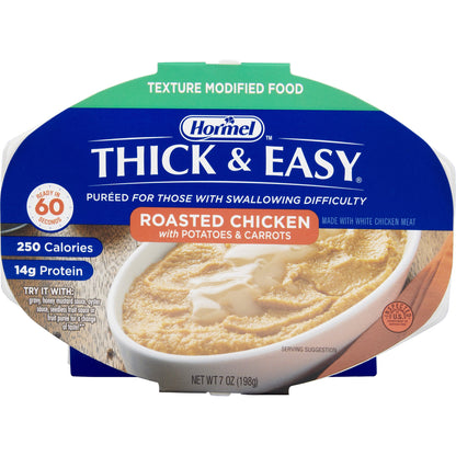 Thick & Easy® Purees Thickened Food 7 oz. Tray Roasted Chicken with Potatoes / Carrots Flavor Puree IDDSI Level 2 Mildly Thick (797226_CS)