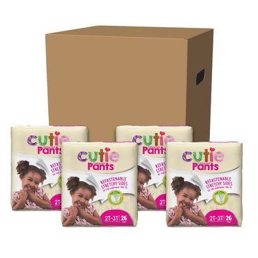 Cutie Pants® Female Toddler Training Pants Size 2T to 3T Disposable Heavy Absorbency (831576_BG)