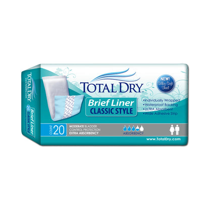 TotalDry™ Bladder Control Pad 4 X 13 Inch Moderate Absorbency Polymer Core Medium (1158085_CS)