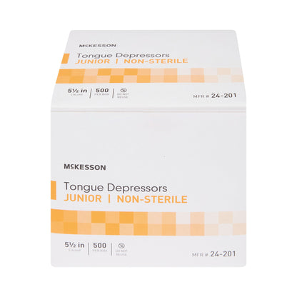 McKesson Tongue Depressor 5-1/2 Inch Length Wood Junior (508717_CS)