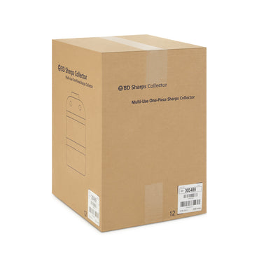 BD™ Sharps Container Red Base 11-1/2 H X 9-2/5 W X 5-3/10 D Inch Vertical Entry 1.725 Gallon (140599_EA)
