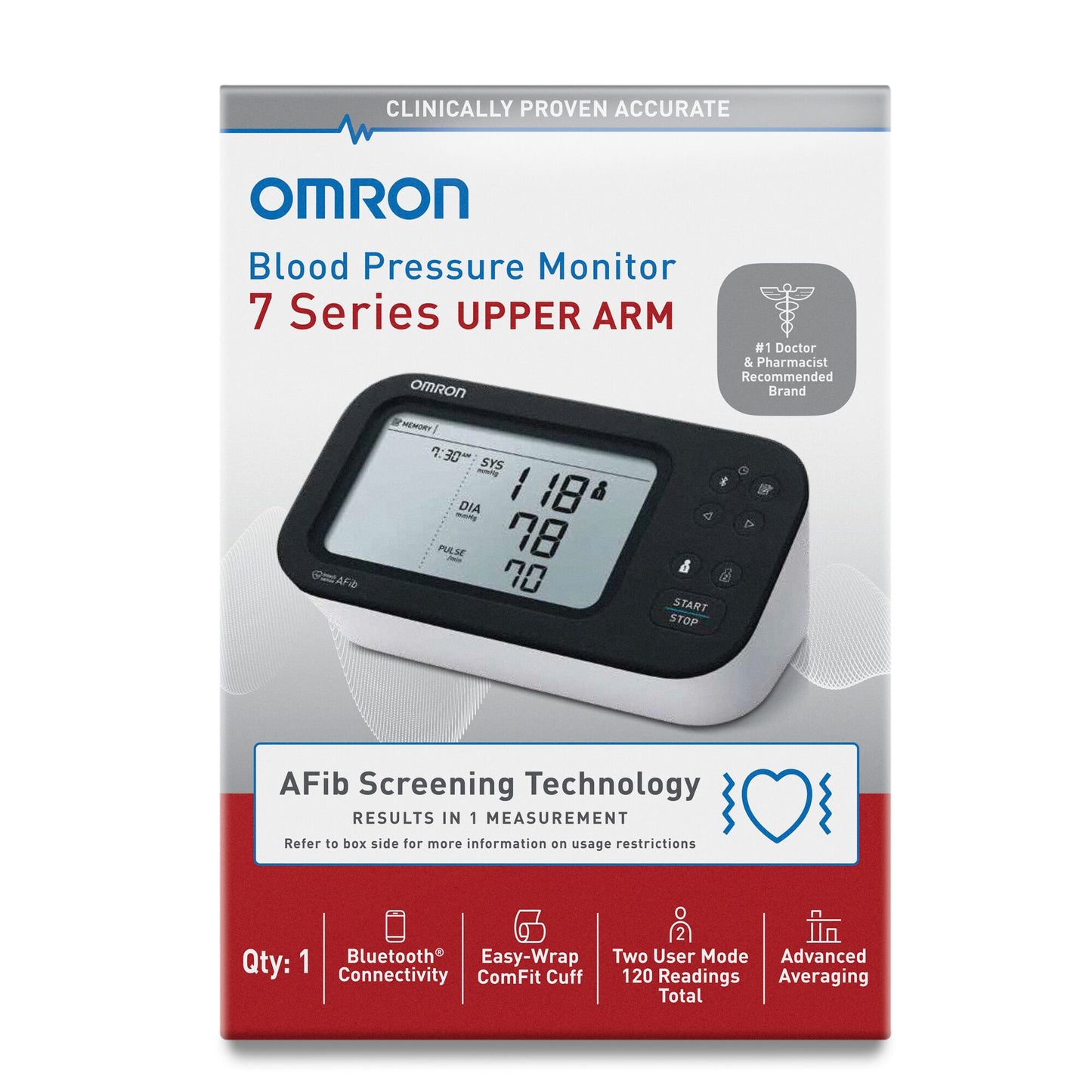 Omron 7 Series® Digital Blood Pressure Monitor Adult Cuff Nylon Cuff 9 to 17 Inch Desk Model (1269742_CS)