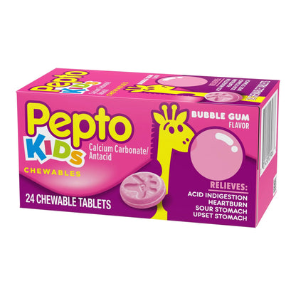 Children's Pepto® Antacid 400 mg Strength Chewable Tablet 24 per Box (783574_BX)