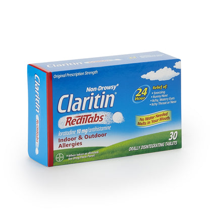 Claritin® Redi Tabs® Allergy Relief 10 mg Strength Tablet 30 per Box (866207_BX)