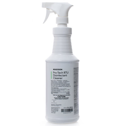 McKesson Pro-Tech Surface Disinfectant Cleaner Quaternary Based J-Fill® Dispensing Systems Liquid 32 oz. Bottle Floral Scent NonSterile (484484_EA)