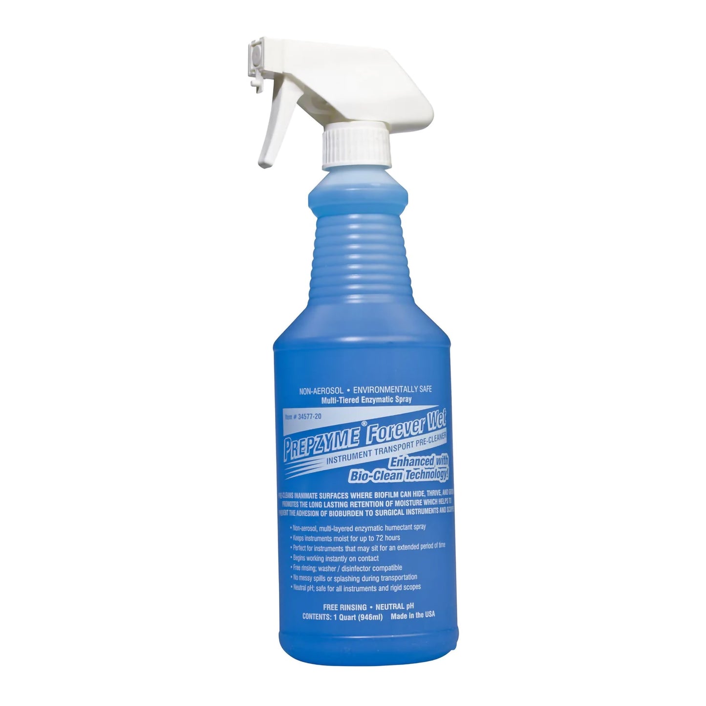 Prepzyme® Forever Wet Instrument Pre-Cleaner 32 oz. Spray Bottle Unscented (954021_EA)