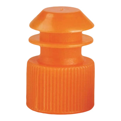 McKesson Tube Closure Polyethylene Flanged Plug Cap Orange 13 mm For Use with 13 mm Blood Drawing Tubes, Glass Test Tubes, Plastic Culture Tubes NonSterile (1175282_CS)