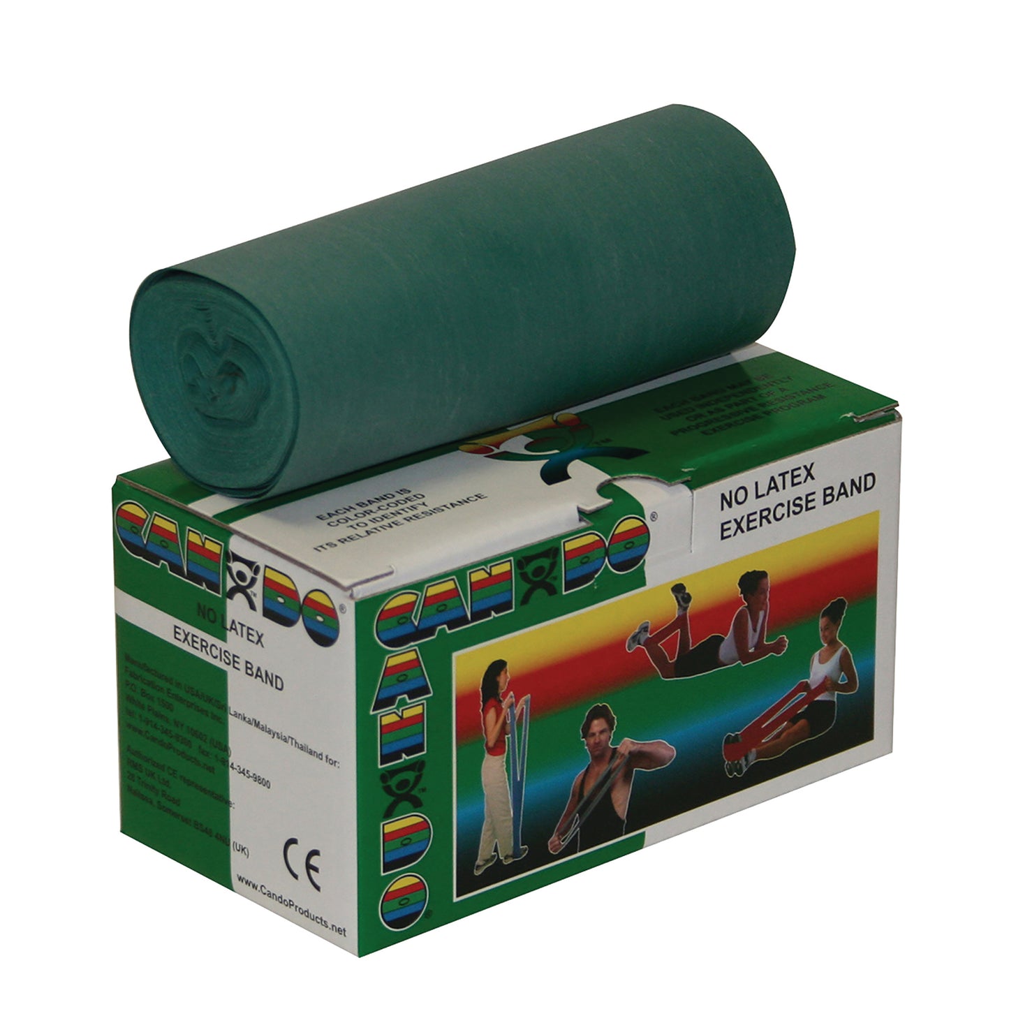 CanDo® Exercise Resistance Band Green 5 Inch X 6 Yard Medium Resistance (803430_EA)