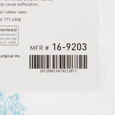 McKesson Bedside Bag 7 X 11.5 Inch White / Blue Floral Print Polyethylene (472251_CS)