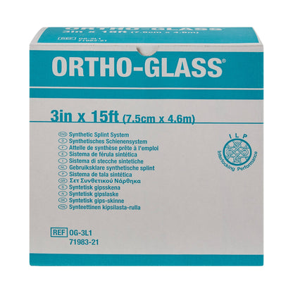 ORTHO-GLASS® Padded Splint Roll 3 Inch X 15 Foot Fiberglass White (282600_EA)