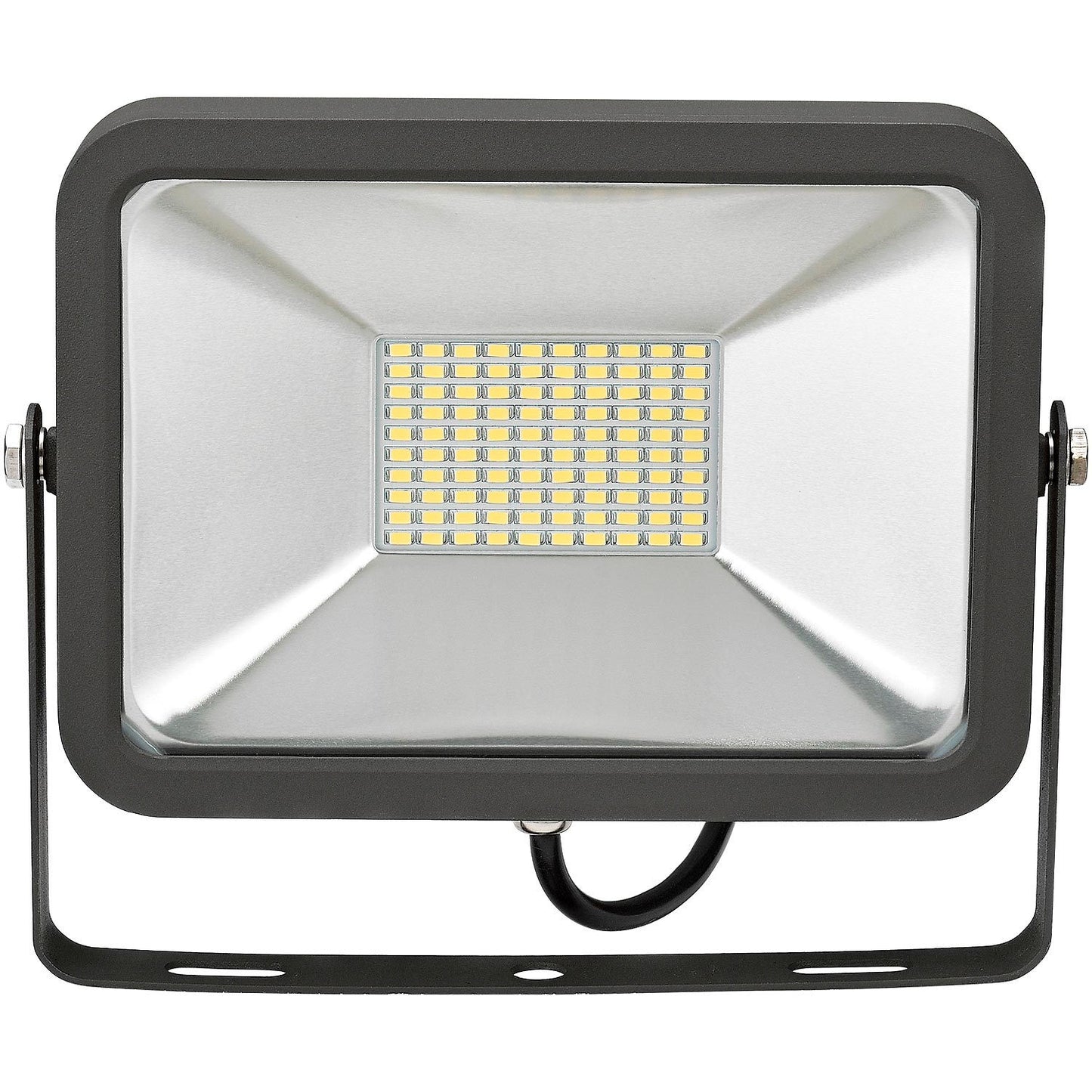 Global Industrial LED Flood Light, 50W, 4500 Lumens, 5000K, w/Mounting Bracket (WB500897)