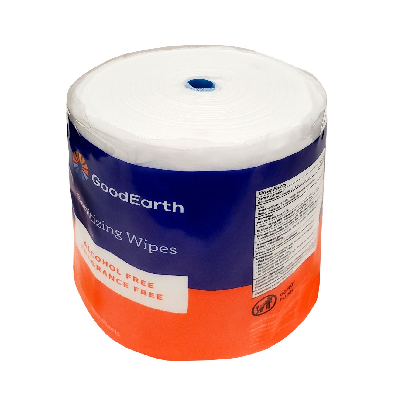 GoodEarth Wipes - 3600 Total Wipes (1800 wipes per roll; 2 rolls per case)