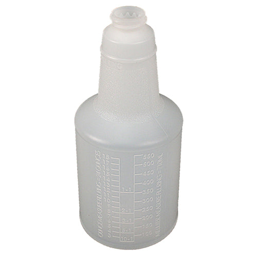 Impact® Contour® Graduated Bottle w/ Anti-Backoff, 24 oz, Translucent, 96/Case (IMP5024AB)