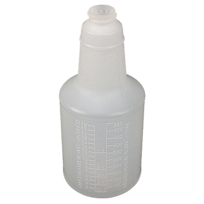 Impact® Contour® Graduated Bottle w/ Anti-Backoff, 24 oz, Translucent, 96/Case (IMP5024AB)